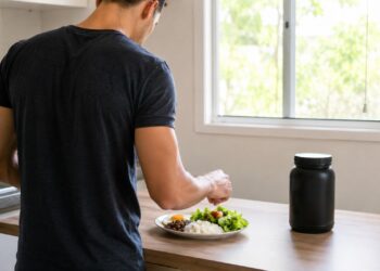 Arroz, feijão e ovo podem formar uma refeição proteica simples sem depender de suplementos.