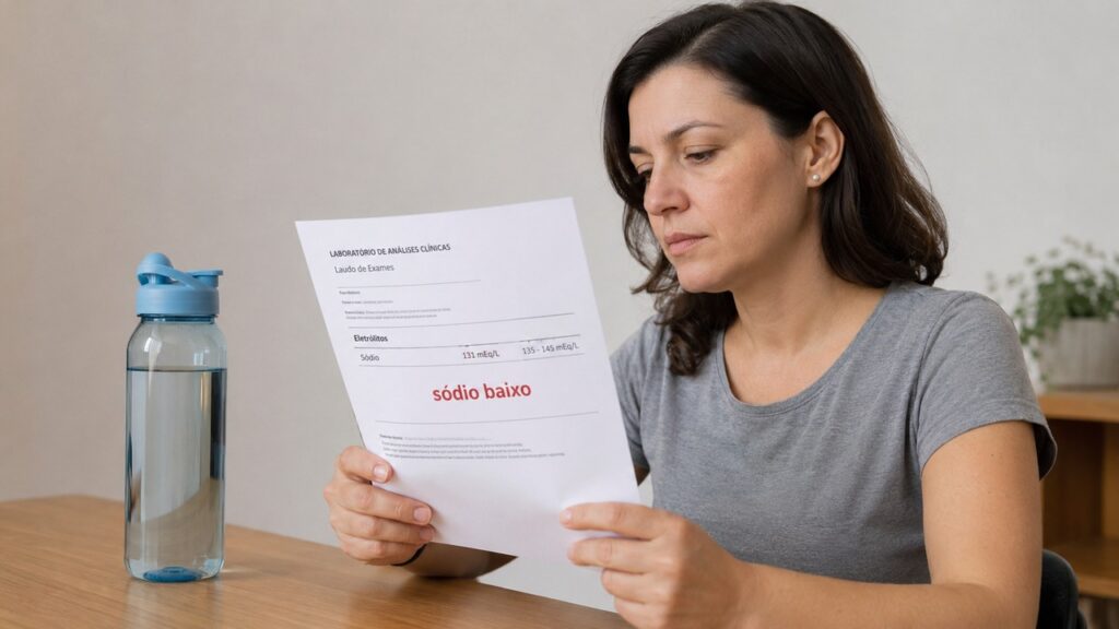 O exame de sódio ajuda a diferenciar hiponatremia de um cansaço comum.