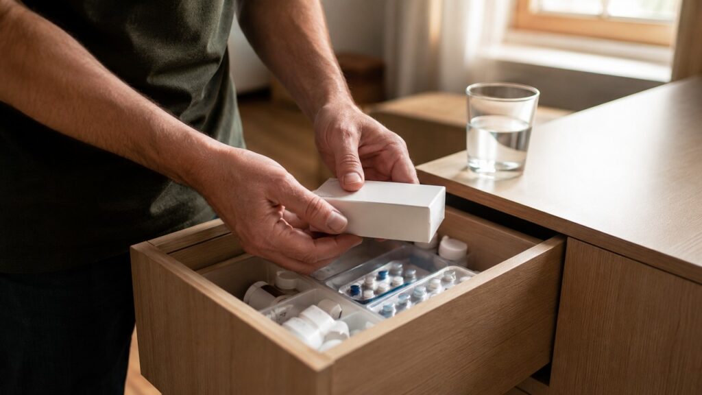 Guardar os medicamentos longe do calor ajuda a preservar o tratamento com mais segurança.