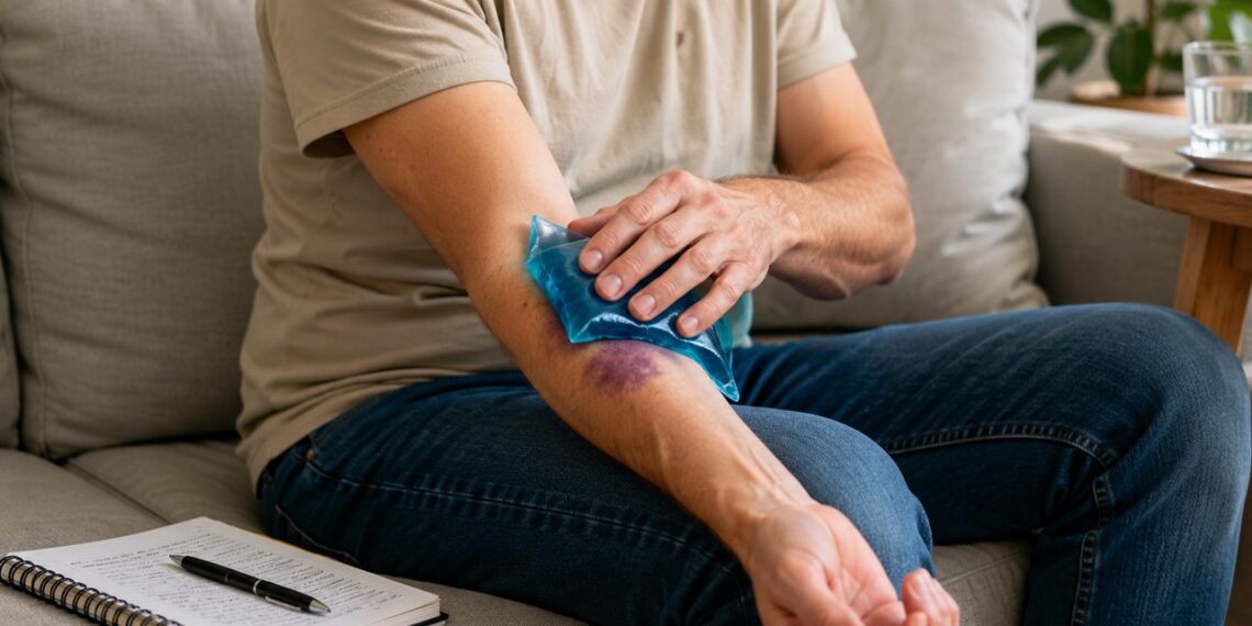 Observar hematomas frequentes ajuda a diferenciar pancadas comuns de sinais que merecem investigação.