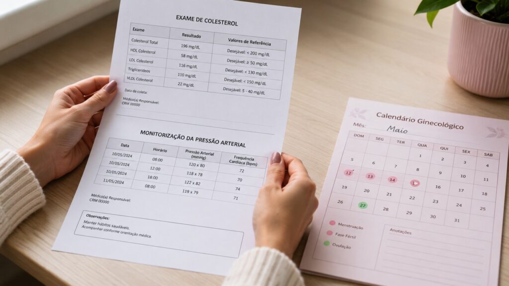 Acompanhar exames e sintomas ajuda a integrar o cuidado ginecológico com a saúde do coração.