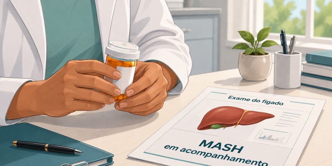O resmetirom marca uma nova etapa no cuidado da MASH avançada, sempre junto ao acompanhamento médico.