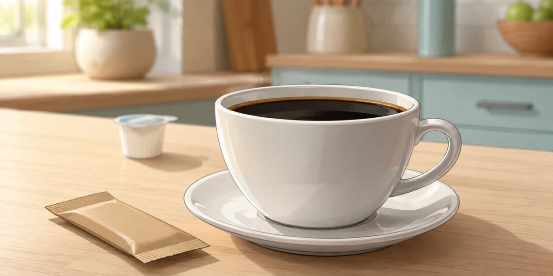Café simples em destaque como escolha mais equilibrada para a rotina diária.