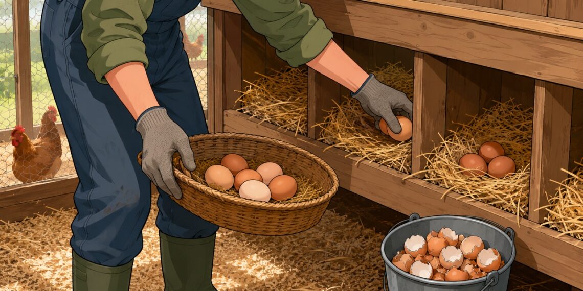 Ovos de quintal exigem higiene e armazenamento correto para reduzir o risco de Salmonella.