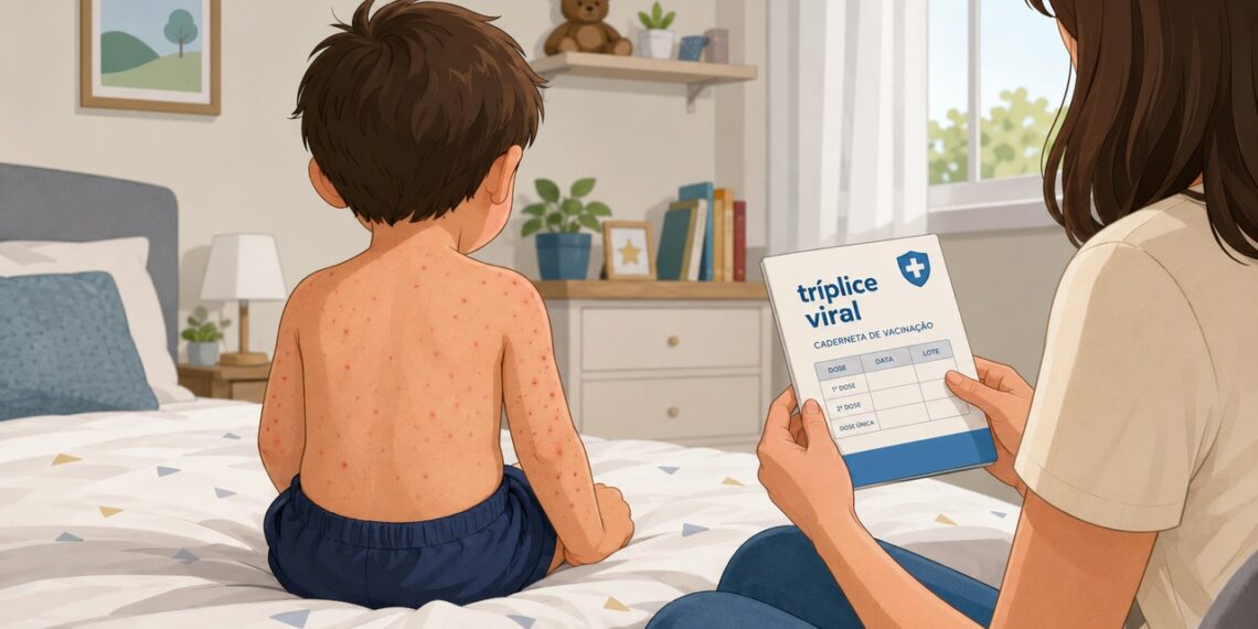 Febre, tosse e manchas na pele exigem atenção quando há suspeita de sarampo.