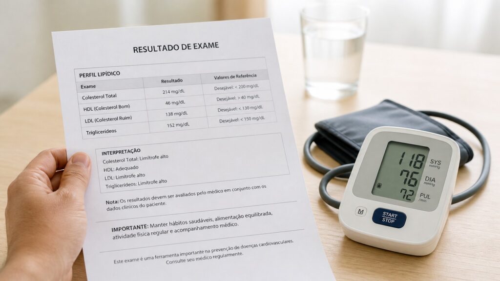 O controle de colesterol, pressão e hábitos de rotina continua essencial para proteger as artérias.