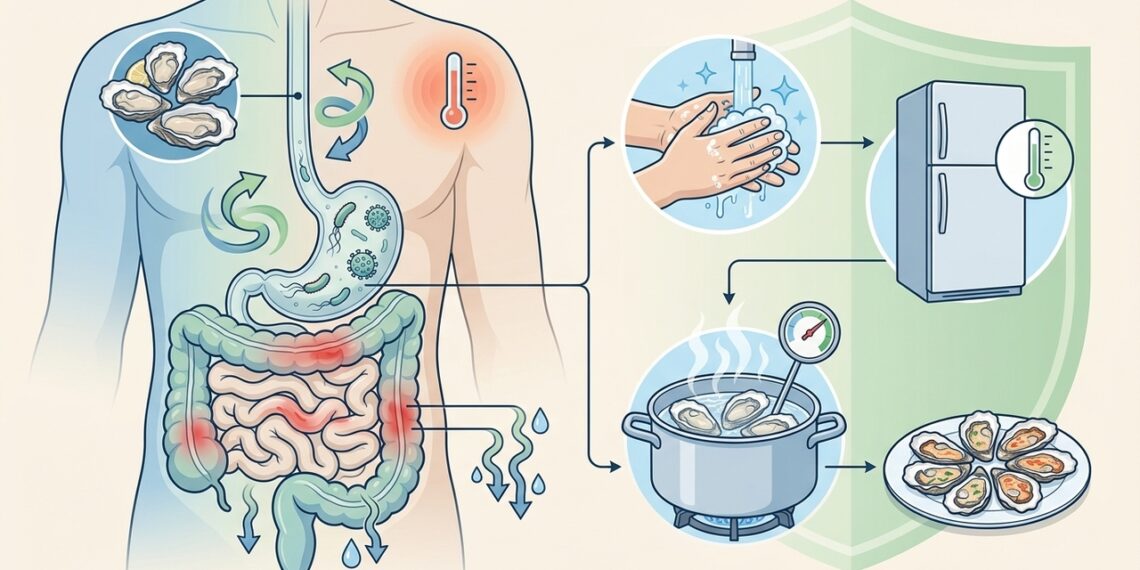 Ostras cruas e frutos do mar: por que cozinhar bem virou alerta de saúde pública em 2026