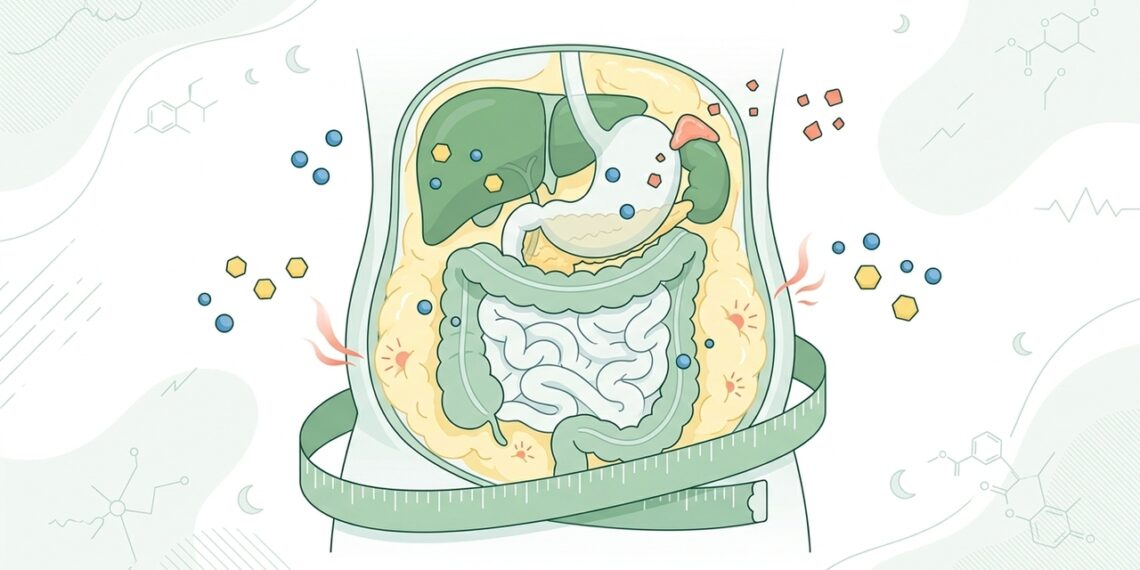 Ganhar peso na região abdominal não é apenas má alimentação: pode ser sinal de resistência à insulina ou excesso de cortisol