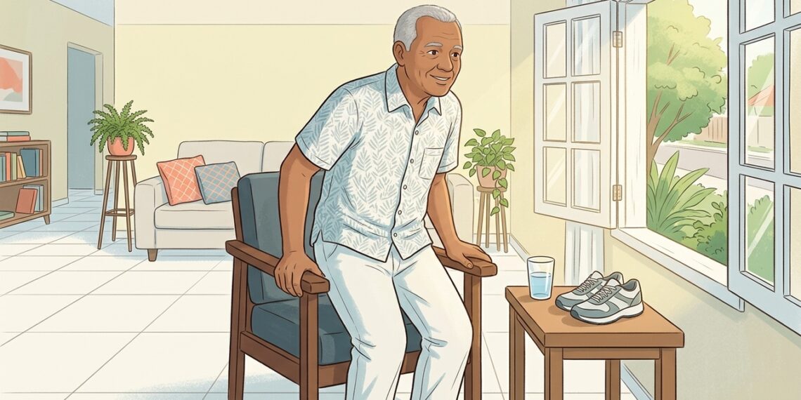 Aos 70 anos, não se deve permanecer sentado com tanta frequência; a circulação precisa de movimento regular para funcionar bem