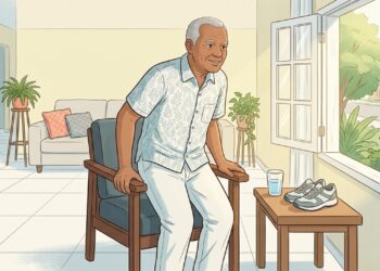 Aos 70 anos, não se deve permanecer sentado com tanta frequência; a circulação precisa de movimento regular para funcionar bem