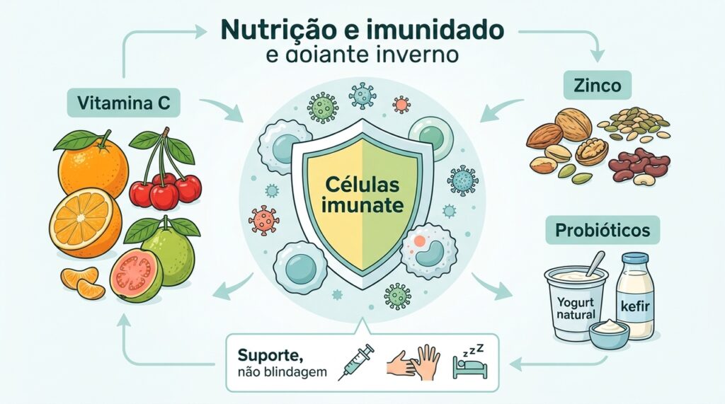 O que consumir no inverno para reforçar a defesa do corpo e reduzir gripes e resfriados