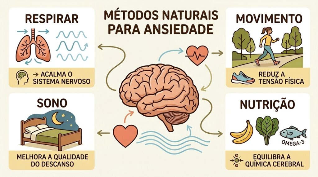 7 dicas para naturalmente aliviar a ansiedade no dia a dia
