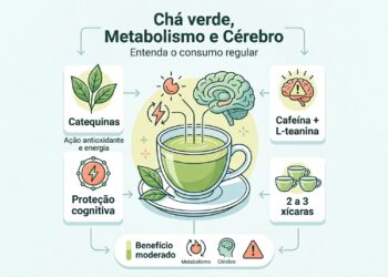 O que o consumo de chá-verde faz ao metabolismo e à saúde do cérebro