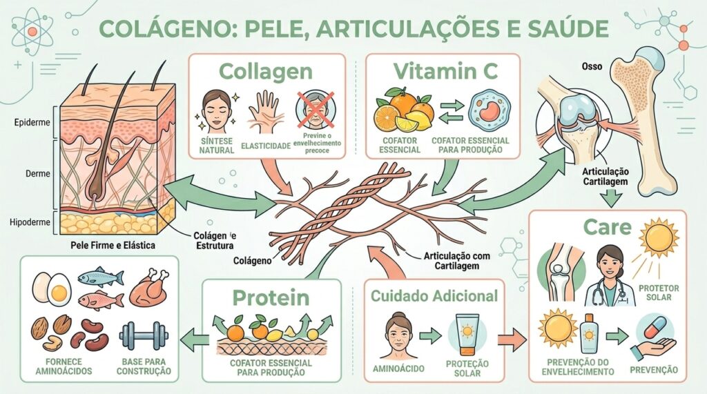 Colágeno: o que é, para que serve e quais alimentos o contêm para fortalecer pele, ossos e articulações