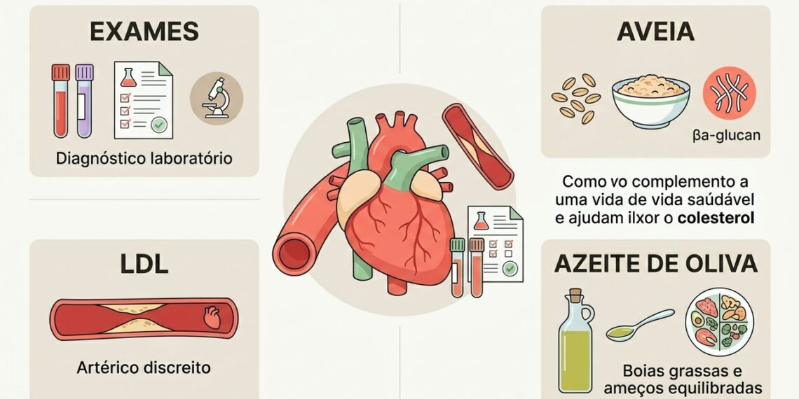 É possível perceber o colesterol alto sem exames de sangue e reduzi-lo com aveia e azeite de oliva?