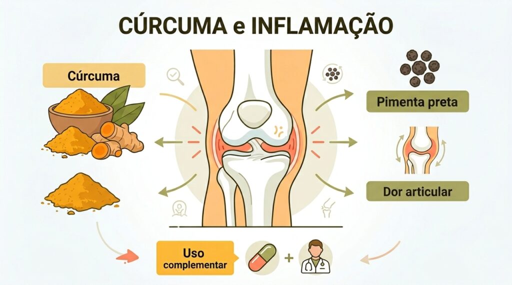 O que o consumo de cúrcuma faz às articulações e à inflamação crônica