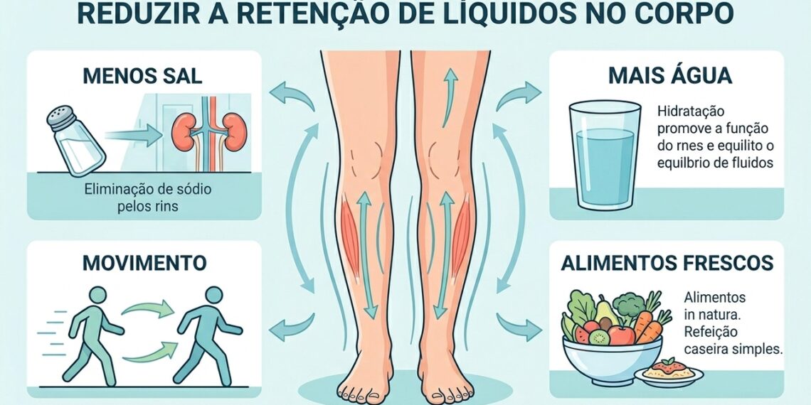 9 dicas para naturalmente desinchar o corpo em poucos dias