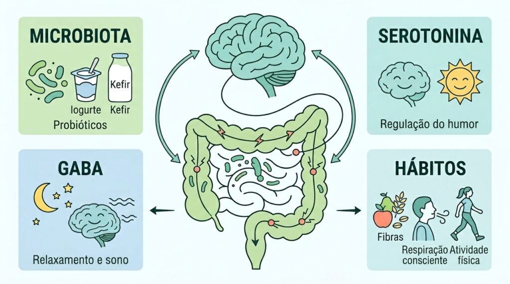 Para que nosso humor não oscile tanto, primeiro precisamos observar e cuidar bem da saúde do intestino