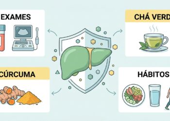 É possível avaliar a saúde do fígado sem exames de imagem e melhorá-la com chá-verde e cúrcuma?