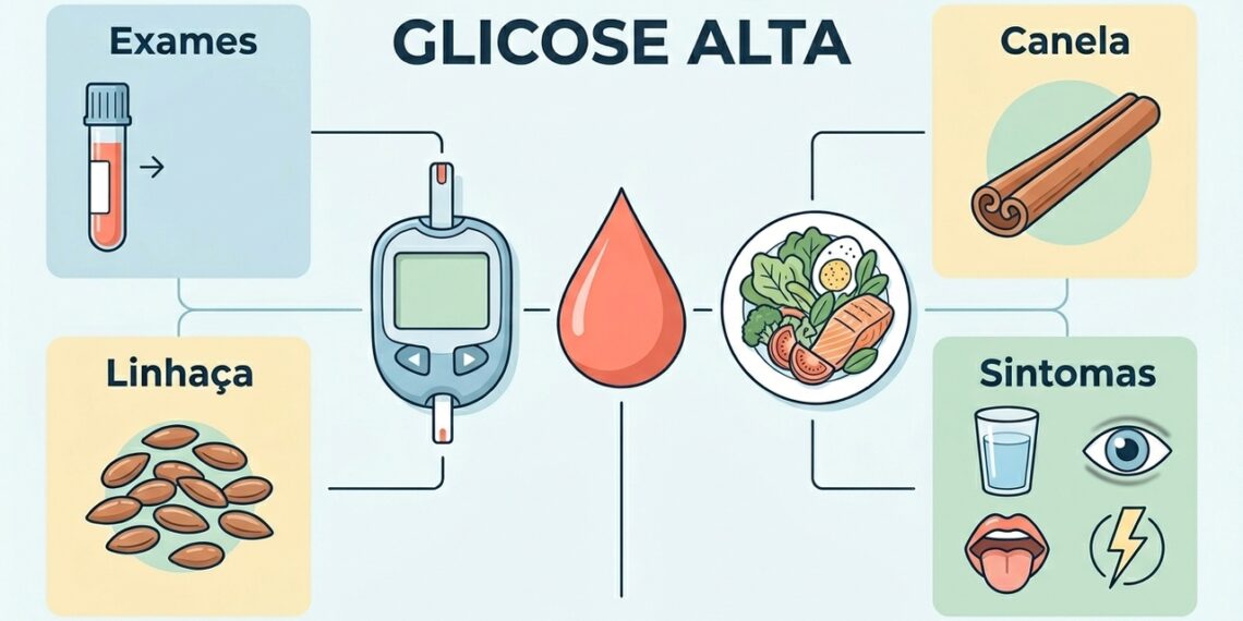 É possível identificar a glicose alta sem um glicosímetro e reduzi-la com canela e linhaça?
