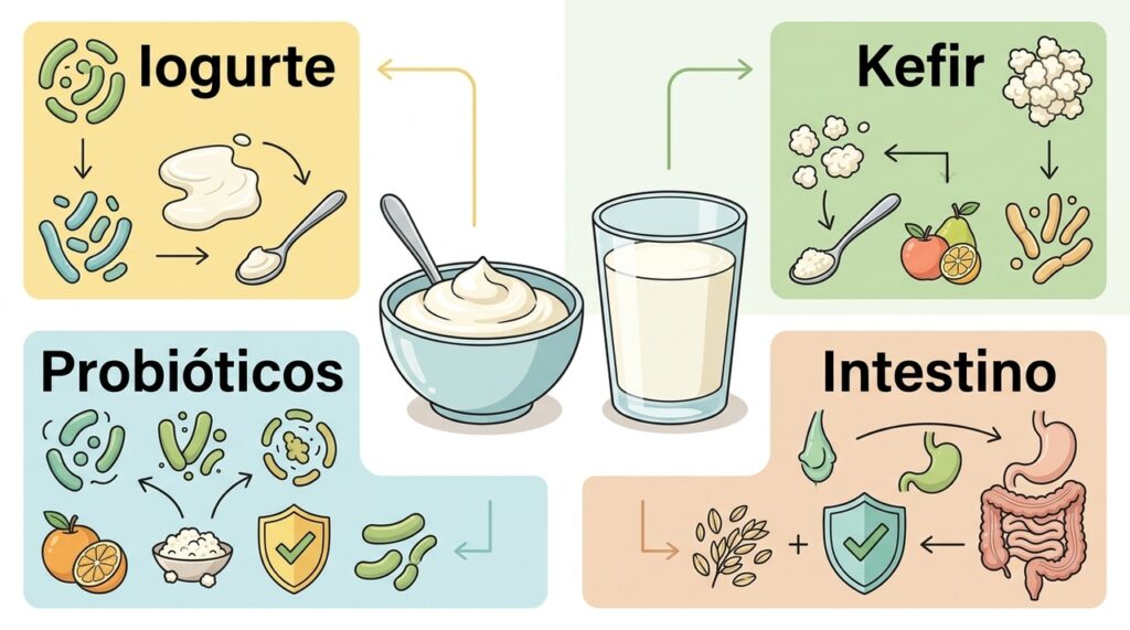 É o iogurte natural ou o kefir? Qual é o melhor para incluir todos os dias?