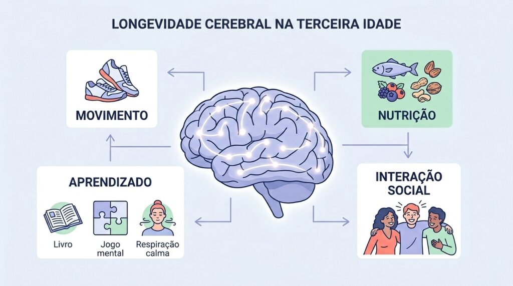 Longevidade: 5 dicas para manter o cérebro jovem após 65 anos