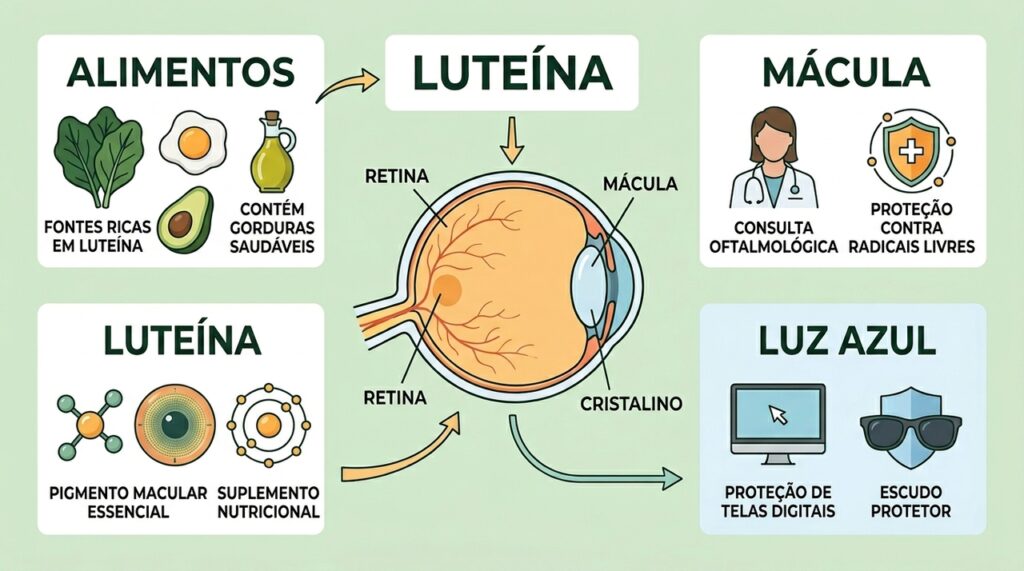Luteína: o que é, para que serve e quais alimentos a contêm para proteger a saúde dos olhos