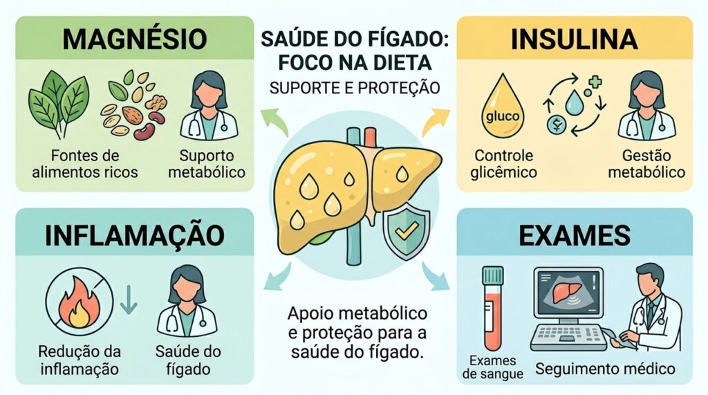 Qual é o principal mineral para combater a esteatose hepática e como consumi-lo para reduzir o percentual de gordura no órgão?