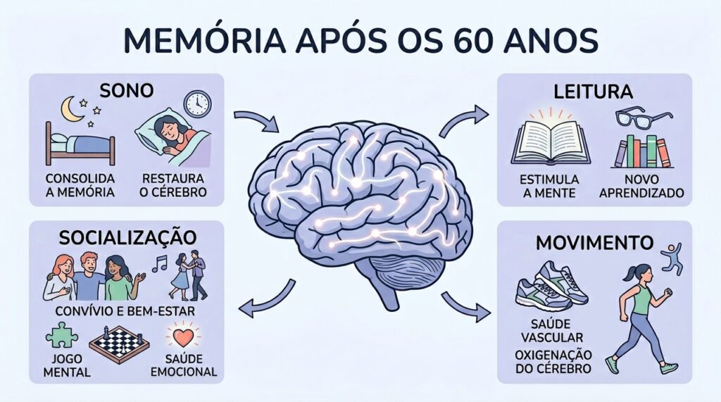 7 dicas para manter a memória afiada após os 60 anos
