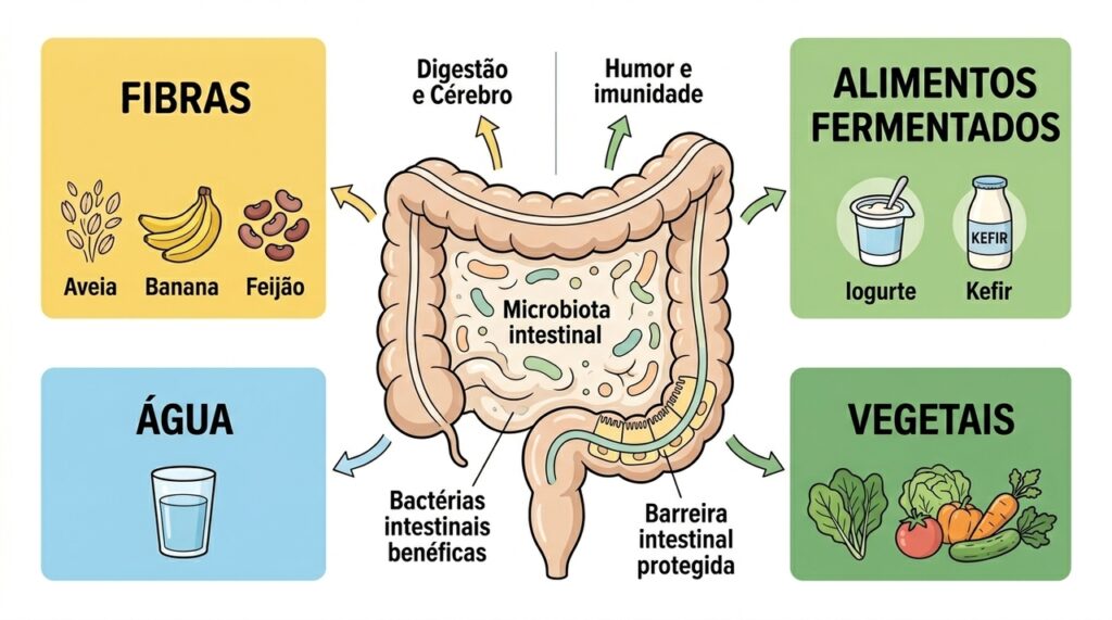 Quais são os melhores alimentos para fortalecer a saúde do intestino?