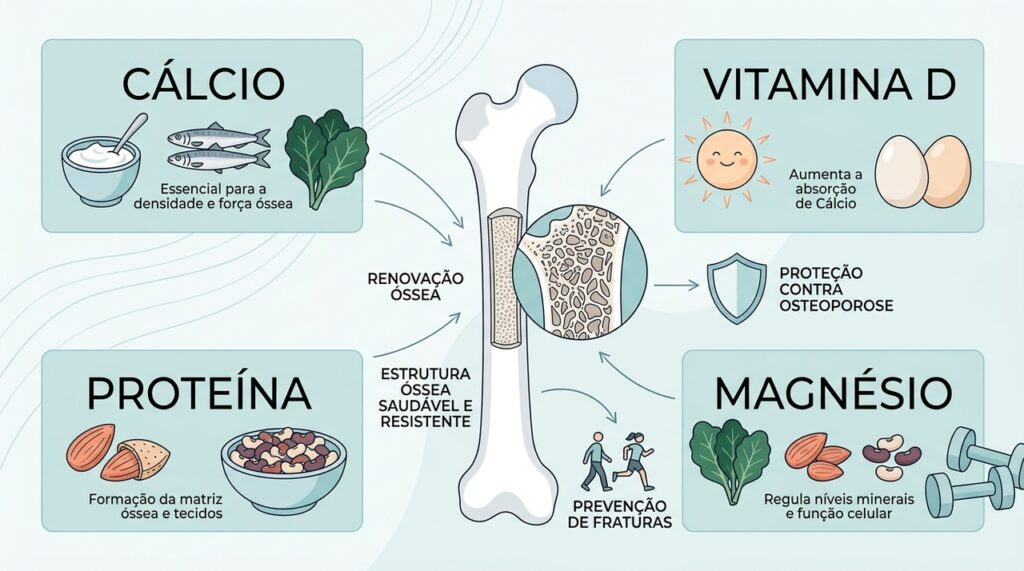Quais são os melhores nutrientes para fortalecer a saúde óssea?
