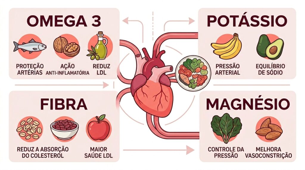 Quais são os melhores nutrientes para fortalecer a saúde do coração?