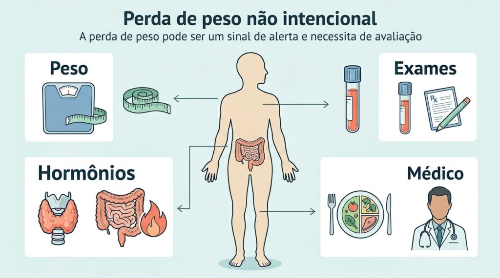 Se alguém perde peso facilmente sem mudar a rotina, não é metabolismo acelerado: é um sinal que merece investigação médica