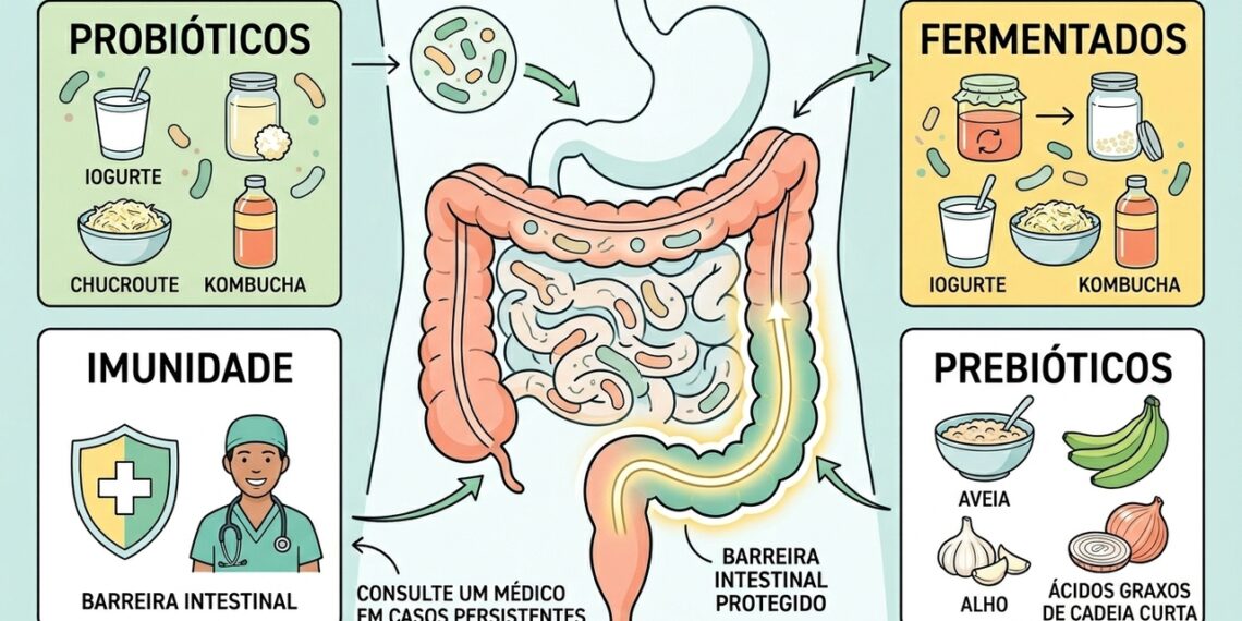 Probióticos: o que são, para que servem e quais alimentos os contêm para equilibrar o intestino
