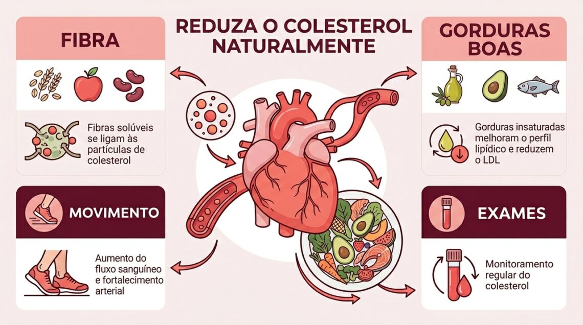 7 dicas para naturalmente reduzir o colesterol alto - Tua Saúde