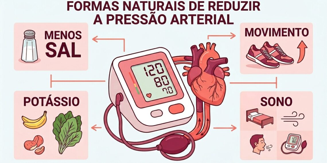 10 dicas para naturalmente reduzir a pressão arterial