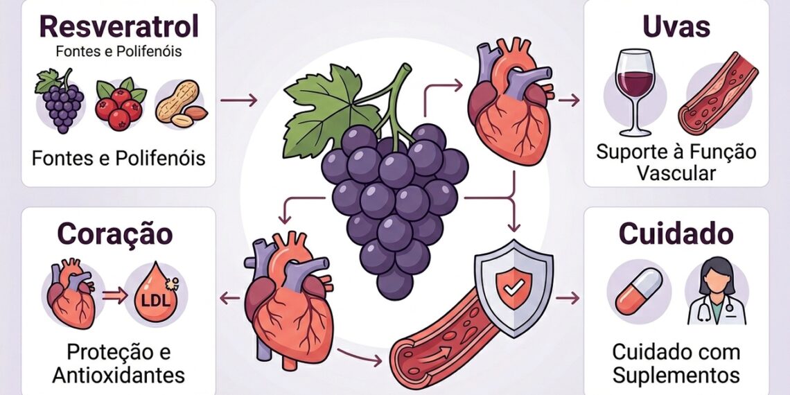Resveratrol: o que é, para que serve e quais alimentos o contêm para proteger o coração