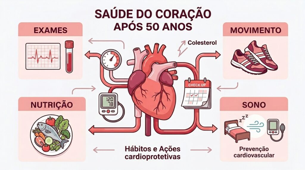 6 dicas para manter o coração saudável após os 50 anos