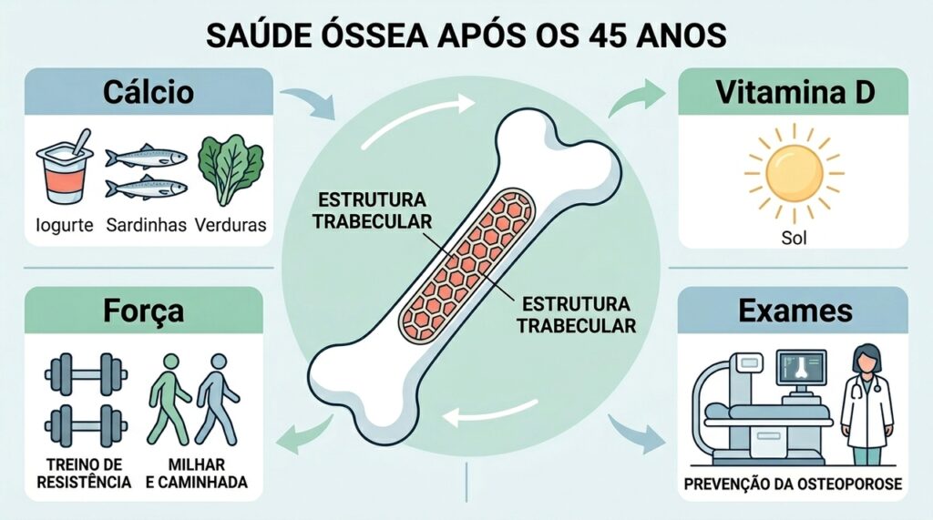5 dicas para manter os ossos fortes após os 45 anos