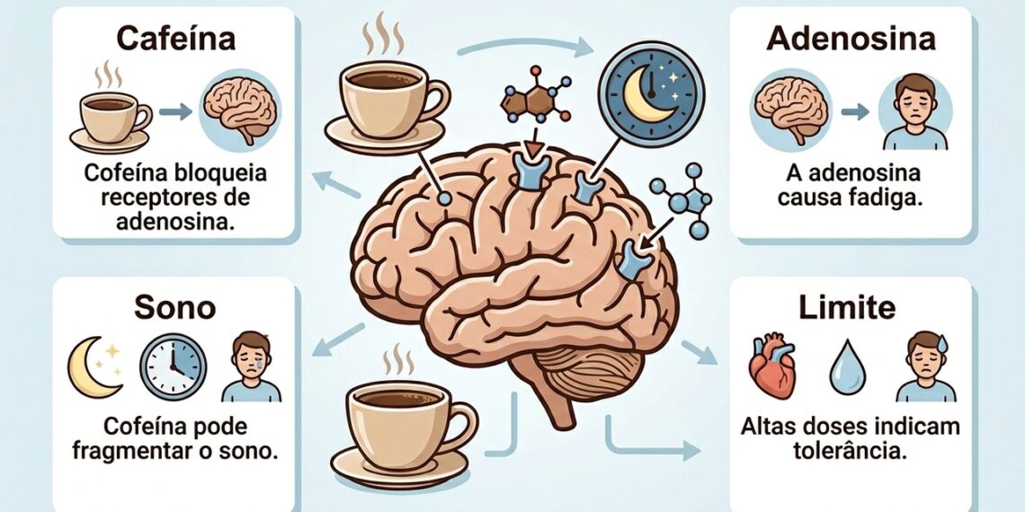 Se alguém tolera doses altas de cafeína sem se sentir alterado, não é uma boa adaptação: é um sinal de fadiga crônica do sistema nervoso