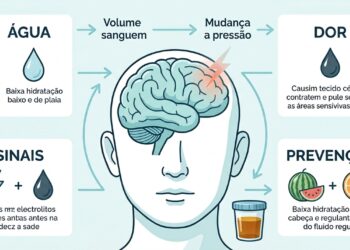 Este é o motivo pelo qual você pode ter dor de cabeça depois de beber pouca água