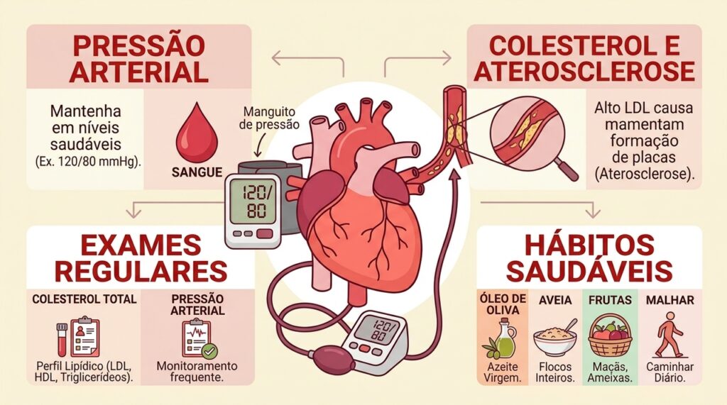 Coração saudável: como controlar a pressão arterial alta e o colesterol elevado