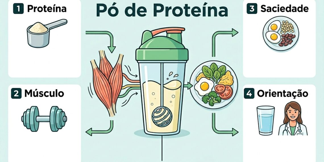 O que o consumo diário de proteína em pó faz ao seu corpo