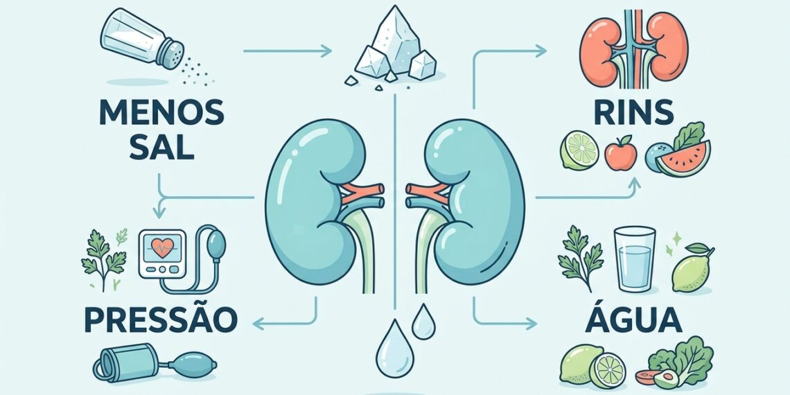 O que o consumo diário de sal em excesso faz aos seus rins