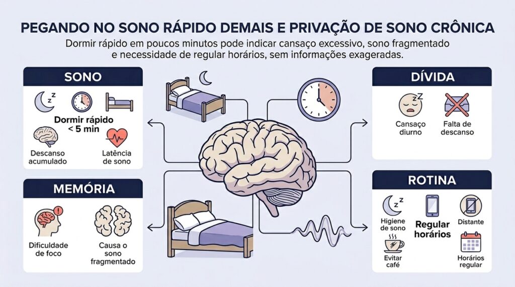 Se alguém adormece em menos de cinco minutos, não é um superpoder: é um sinal de privação crônica de sono