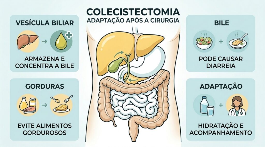 O que acontece quando a vesícula é removida, quais são os sintomas e quais os tratamentos existentes: colecistectomia