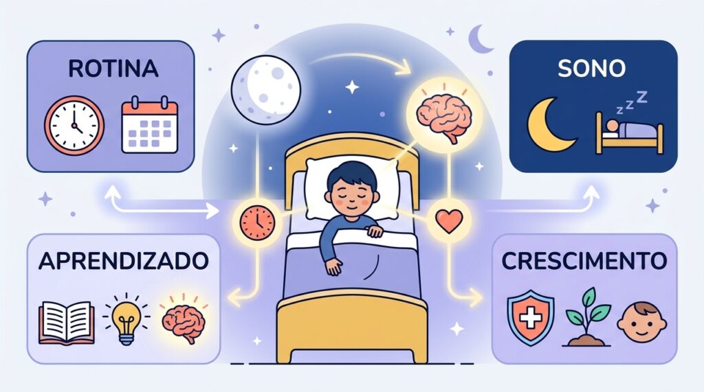 Quantas horas de sono são suficientes para crianças e é importante que elas durmam no mesmo horário todos os dias?
