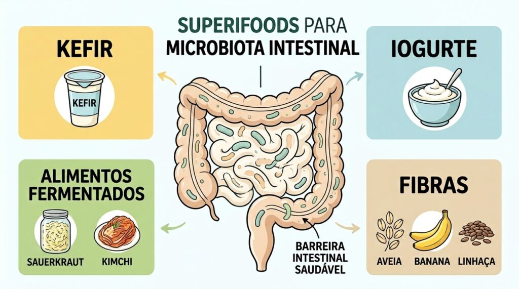 5 superalimentos com comprovação científica para a saúde intestinal
