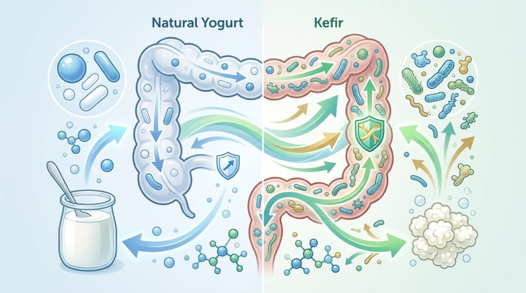 Como o iogurte natural e o kefir afetam a saúde intestinal, segundo a ciência