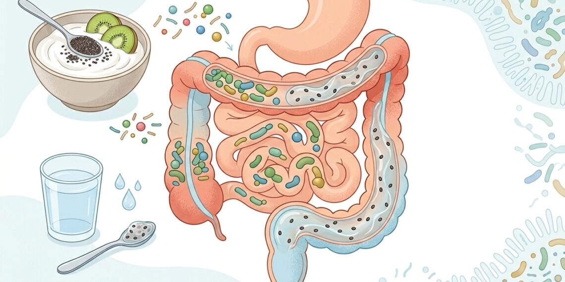 Como a chia e o iogurte natural afetam a saúde intestinal, segundo a ciência